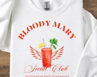 Bloody Mary Social Club Shirt, Bloody Mary Shirt, Cocktail Shirt, Drinker Shirt, Cocktail Lover, Bachelorette Shirt, Party Shirt