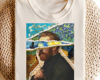 Retro Van Gogh Shirt, Starry Night Shirt, Vincent Van Gogh Sweatshirt, Grunge Aesthetic Clothing, Van Gogh Art Tee, Painter Shirt