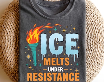 Chemise anti-GLACE, Chemise anti-fonte sous résistance, Chemise anti-atout, Chemise Abolish ICE, Chemise anti-maga, Chemise droits de l'homme, Chemise Liberty