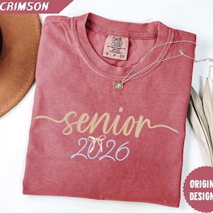 Comfort Colors® Senior 2026 Shirt, Retro Graduation Shirt, Senior Retro Shirt, 2026 Seniors Shirt, Senior 2026 Shirt, Class of 2026