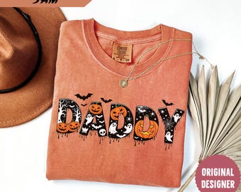 Comfort Colors® Spooky Daddy Shirt, Halloween Father Shirt, Halloween Gift for Dad, Spooky Season Shirt, Daddy Sweatshirt, Spooky Dad Shirt