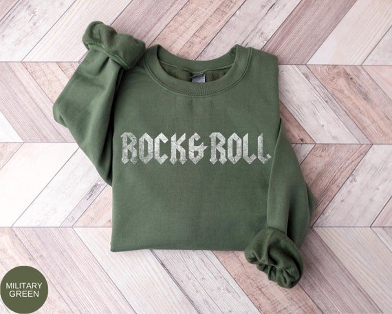 Rock And Roll Shirt, Music Band Shirt, Rock Band Shirt, Guitar Shirt, Distressed Rocking Shirt, Rock Lover Hoodie, Lets Rock Tee, Rock Lover
