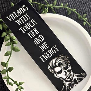 Lesezeichen Buchliebhaber Geschenk Buchliebhaber Geschenk Dark Romance Lesezeichen Skelett Buch Accessoires Smut Romance Schurken mit Touch Her and Die Energy