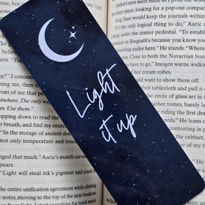 Light it up Bookmark | Crescent City Bookmark | SJM Bookmark | Fantasy Bookmark| Bookish Bookmark | Bryce Quote | Romantasy Bookmark
