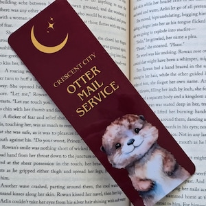 Bookmark Otter Mail Service Bookmark Crescent City Bookmark SJM Bookmark Fantasy Bookmark Bookish Bookmark Romantasy Bookmark