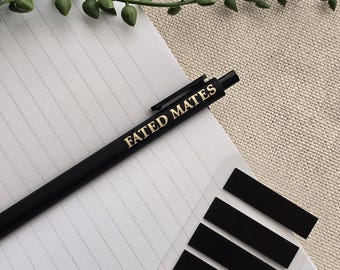 Penna Fated Mates: penna gel con inchiostro Fantasy Book Lover
