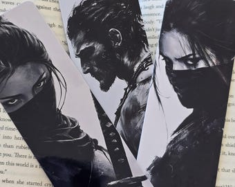 Assassin Woman Bookmark: Fantasy Art