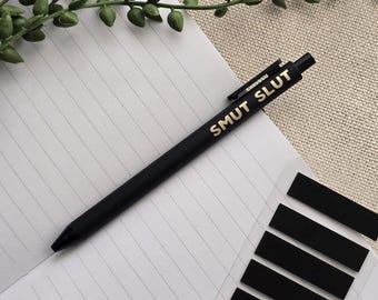 Penna Bookish Smut: Penna a inchiostro gel Dark Romance - Regalo per gli amanti dei libri