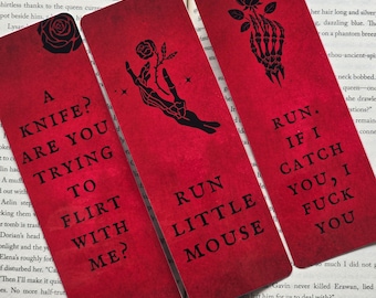 Haunting Adeline Bookmark Dark Romance Bookmark Run Little Mouse Run If I catch you