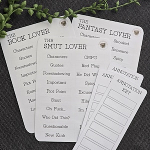 Book Annotation Guide Sickers Bundle Pack For Book Lover Gift  Romantasy Annotation Key Guide Dark Romance Smut Lover annotation Bookmark