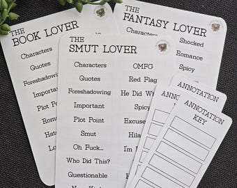 Stickerbundel boekannotatie: Romantasy & Dark Romance