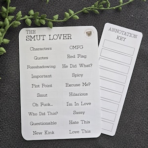 Book Annotation Guide Stickers Kit For Smut Book Lover Dark Romance Annotation Key Guide Bookmark