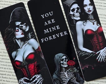 Dark Romance Bookmark | Skeleton Bookmark | Gothic Romance Bookmark | Stalker Bookmark | Bookish Bookmark | You Are Mine Bookmark |