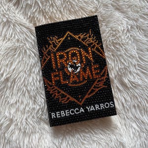 Rhinestone Iron Flame Bedazzled Book Decor
