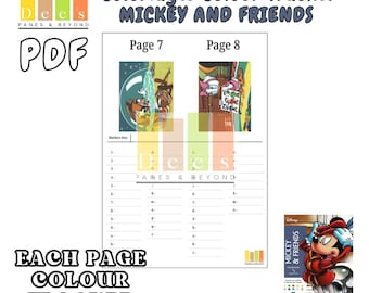 Mickey and Friends Colour Tracker: 100-Page Printable Organiser (PDF Download)
