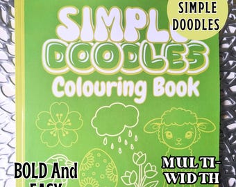 Spring Doodles Colouring Book, 100+ Fun Designs