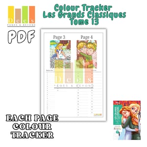 Les Grands Classiques Tomo 13 páginas de seguimiento de colores (PDF)