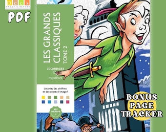 100 Pages Disney Coloriage PDf | Colour By Number | GRAND CLASSICS 2 | Instant Digital Download | Printable Disney Art | Bonus Page Tracker