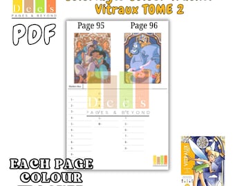Disney Vitraux Tome 2 Color Tracker, 100 páginas (PDF)