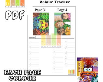 Pixar Colour Tracker - Printable Colouring Pages (PDF Download