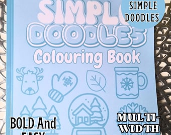 Winter Doodles Coloring Book, 100+ Fun Bold Designs