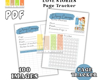 Disney Love Stories Colouring Page Tracker (Digital Download)