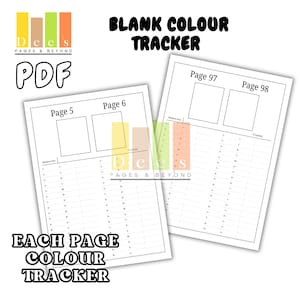Blank Custom Colour Tracker (PDF)