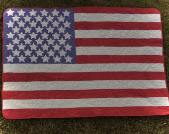 PDF PATTERN-Stars and Stripes Quilt