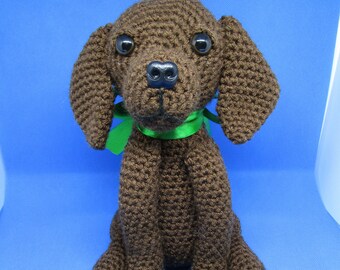 Custom Crochet Chocolate Lab, Labrador retriever, Crochet Lab, Custom Lab, Chocolate Labrador, Dog Memorial, Dog Remembrance, Pet Memorial