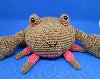 Crochet Crab, Crab Doll, Crochet Crab Doll, Crab Decoration, Happy Crab, Stuffed Crab, Amigurumi Crab, Sea Creature, Sea Crab