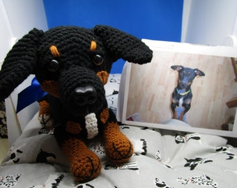 Custom Made Dachshund, Crochet Dachshund, Custom Dachshund, Crochet Weiner Dog, Custom Crochet Dog, Custom Crochet Dachshund, Stuffed Dog