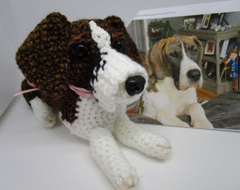 Custom Brindle Great Dane, Custom Crochet Dog, Custom Dane, Stuffed Dog, Great Dane, Pet Memorial, Crochet Great Dane, Pet Remembrance, Dane