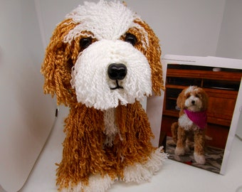 Custom Crochet Dog, Golden Doodle, Stuffed Dog, Crochet Dog, Look Like Owner's Dog, Pet Memorial, Dog Memorial, Pet Remembrance, Look Alike