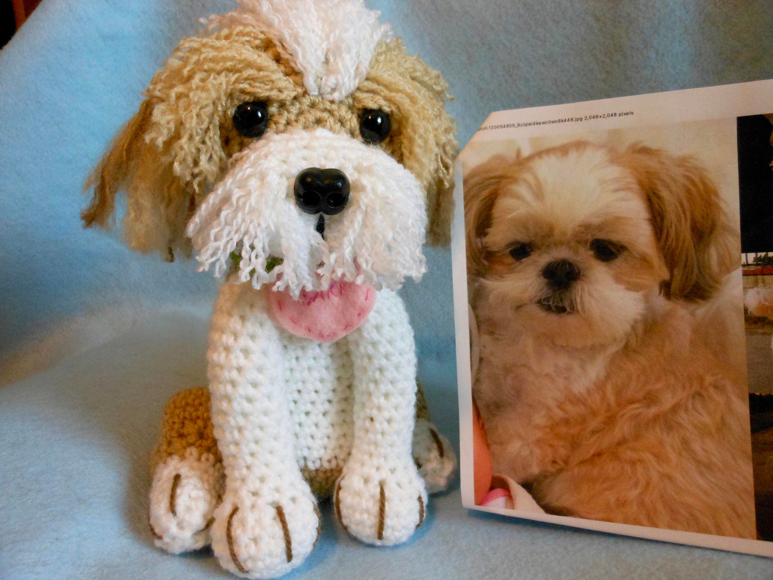 Custom Crochet Shih Tzu Dog Made to Look Like Owner's Etsy UK