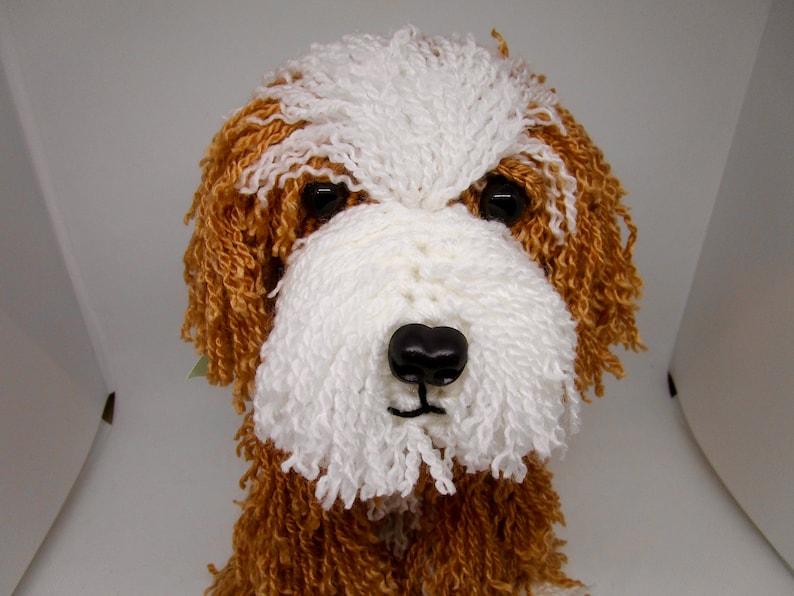 Custom Crochet Dog Golden Doodle Stuffed Dog Crochet Dog Etsy