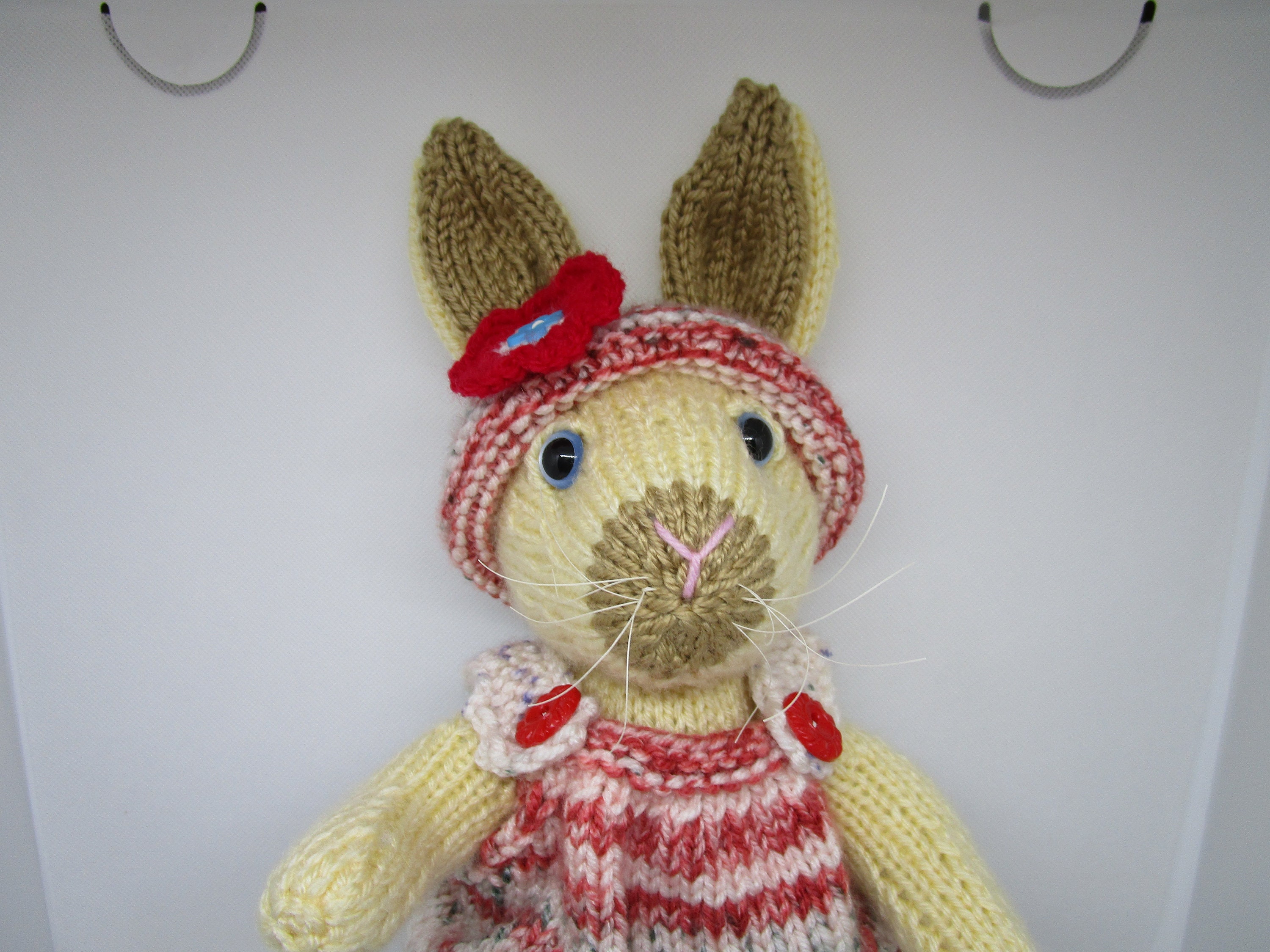 Hand Knitted Bunny Elderberry Bunny Knitted Rabbit Knitted Etsy