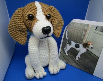 Perro Beagle personalizado, Beagle de ganchillo, Beagle de ganchillo personalizado, Perro personalizado, Memorial de mascotas, Memorial del perro, Recuerdo de mascotas, Perro de ganchillo, Parecerse
