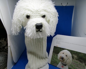 Funda personalizada de ganchillo para palo de golf con diseño de perro Doodle