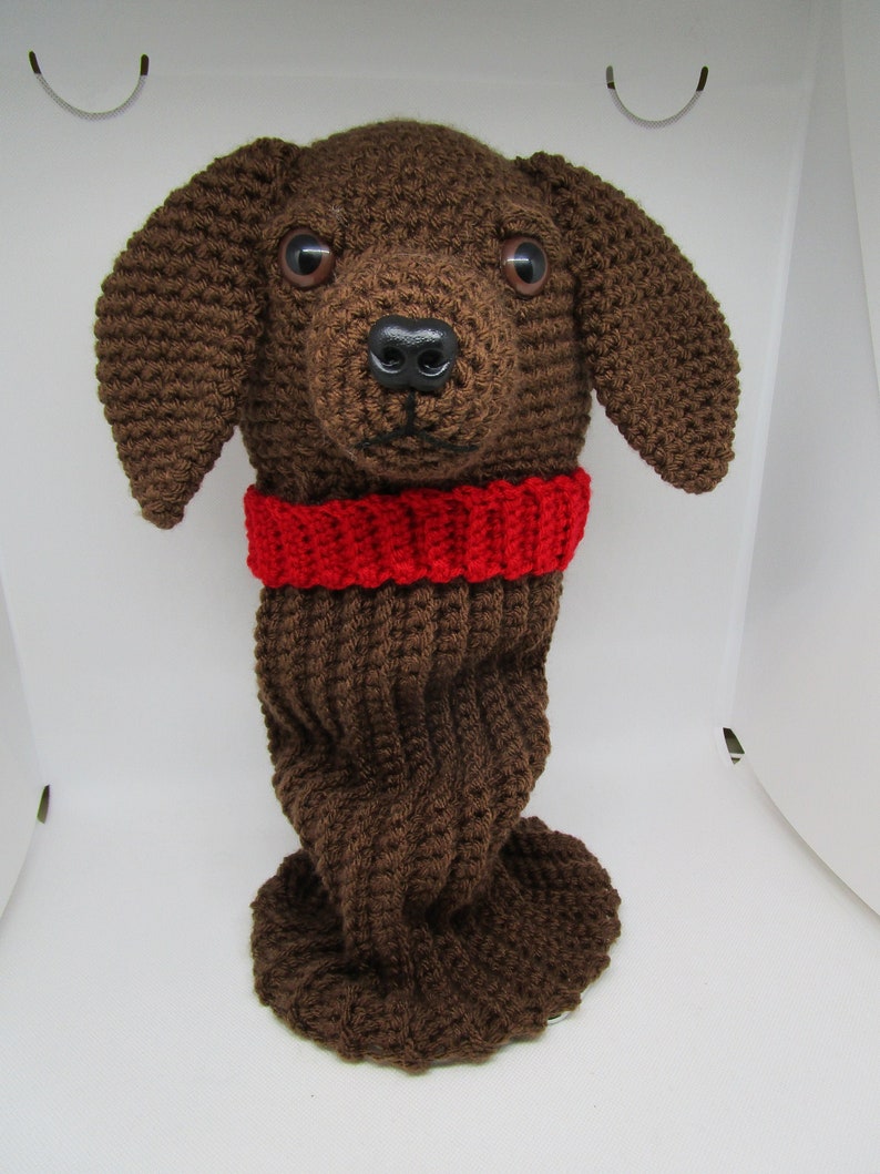 Driver Golf Club Cover Chocolate Lab Cover Crochet Golf Club Etsy