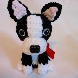 Boston Terrier Crochet Dog Amigurumi ,Dog Lover, Canine, Stuffed Dog, Boston Terrier Lover, Crochet Dog image 1