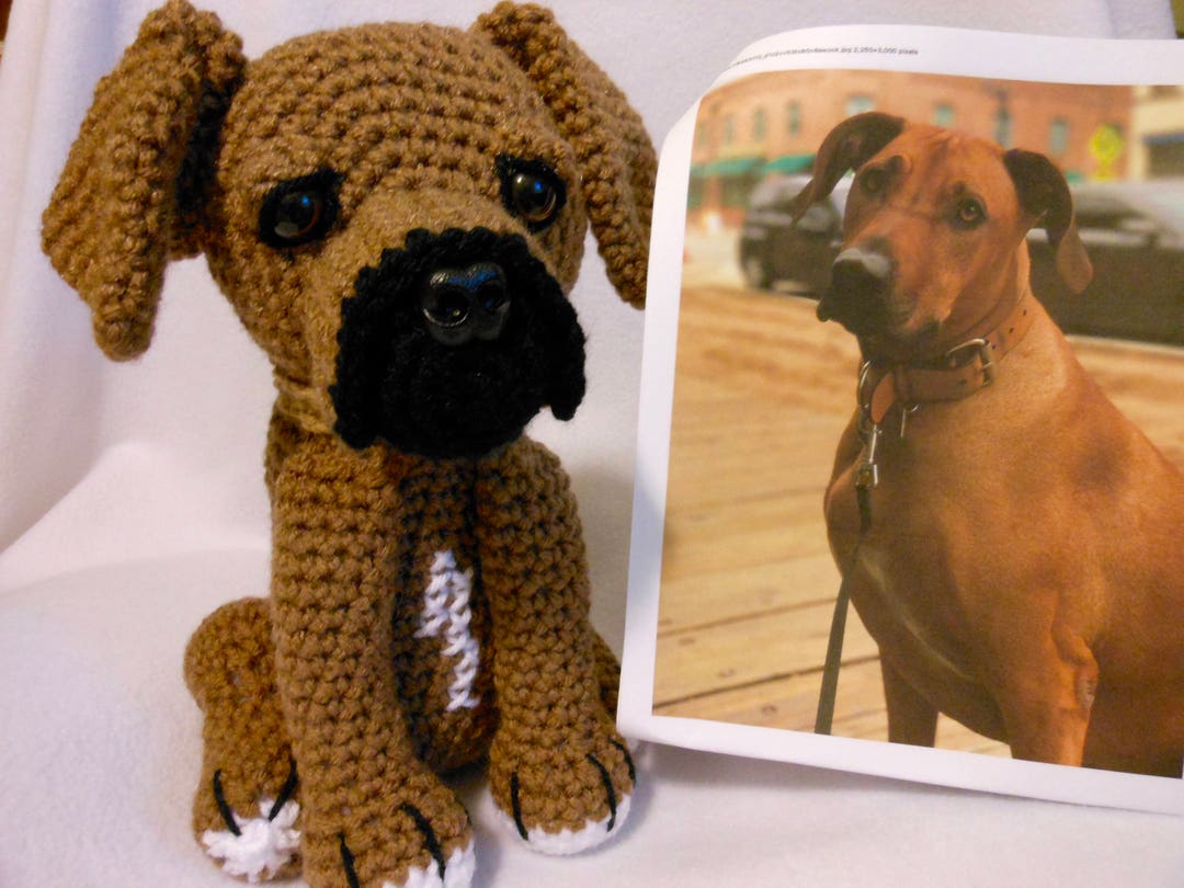Crochet Rhodesian Ridgeback Dog Custom Made to Look Like Etsy
