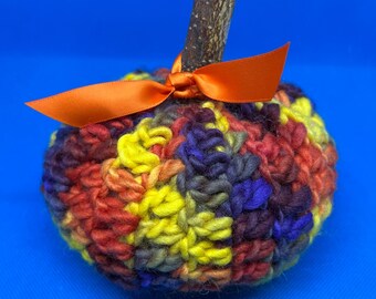 Crochet Pumpkin, Multi-Color Pumpkin, Pumpkin Decoration, Fall Decoration, Fall, Autumn Decoration, Crochet Gourd
