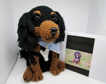 Custom Crochet Cavalier King Charles Spaniel, Made to Look Like Owner's, Pet Memorial, Custom Dog, Crochet Dog, Custom Cav, Pet Remembrance