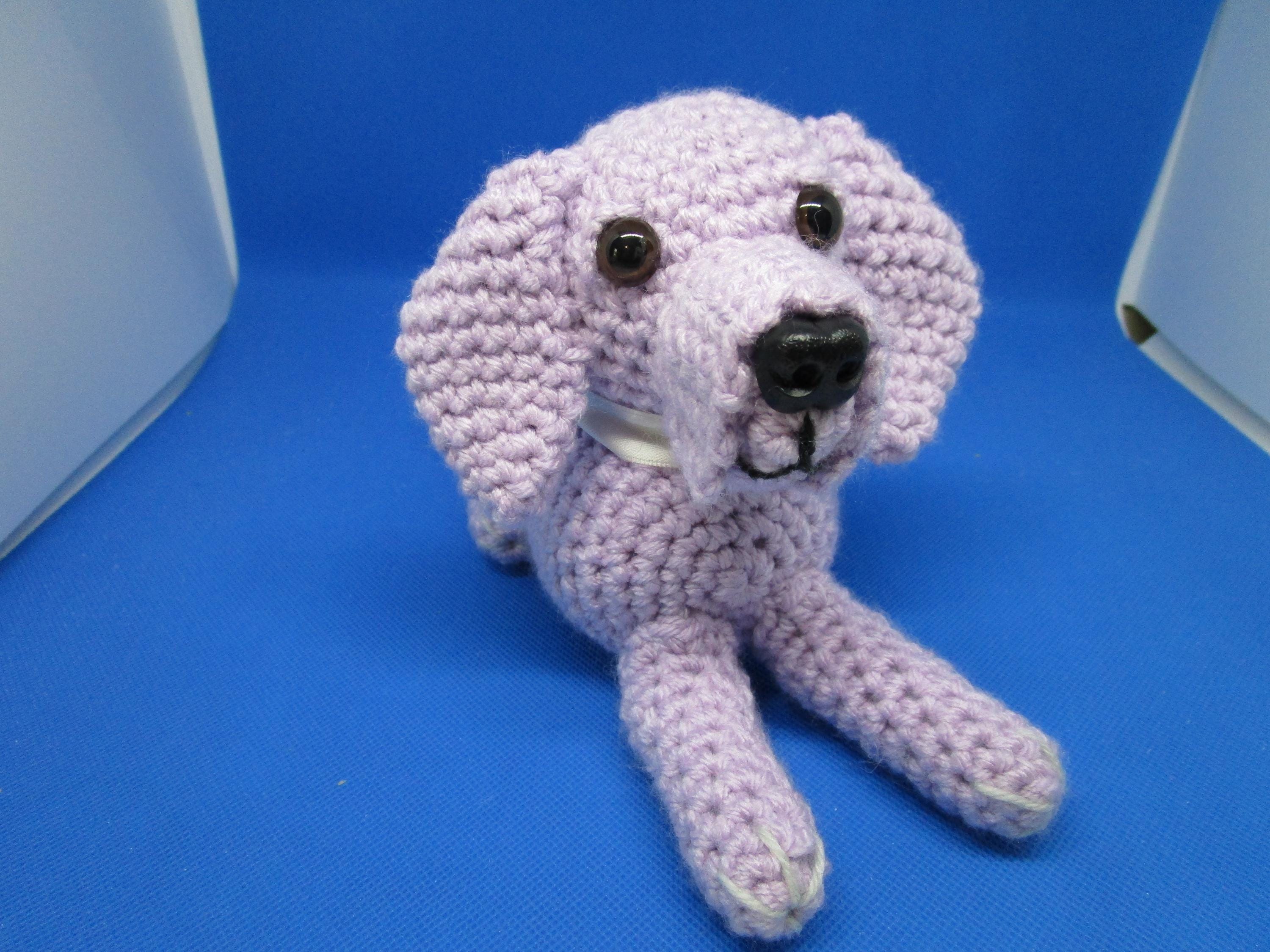 Great Dane Dog, Orchid Color Great Dane, Crochet Great Dane, Great