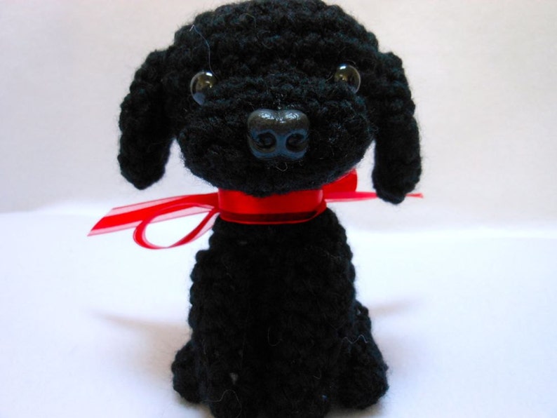 Black Labrador Retriever Crochet Dog Amigurumi Etsy