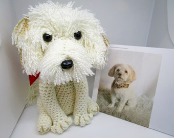 Custom Crochet Dog, Made to Look Like Owner's, Stuffed Dog, Custom Dog, Pet Memorial, Pet Remembrance, Look Alike, OOAK, Maltipoo