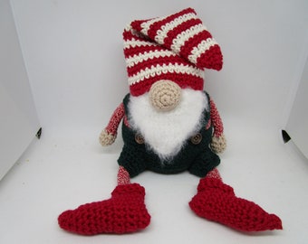 Christmas Gnome, Christmas Decor, Crochet Gnome, Holiday Gnome, Christmas, Gnome Doll, Christmas Gnome Doll, Christmas Decoration, Gnome