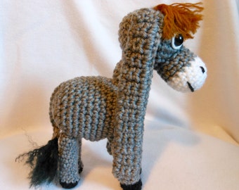Crochet Christmas Donkey: Nestor, the Long-Eared Donkey Stuffed Animal