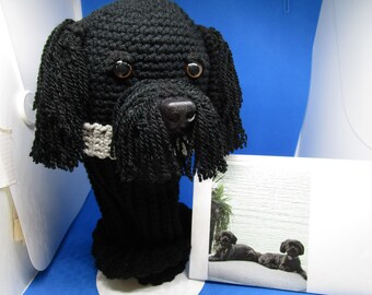 Crochet Shih Tzu Golf Club Cover, Black Shih Tzu, Club Cover, Golf, Accessories, Driver Cover, Golf Club, Golf Cover, Dog Club Cover