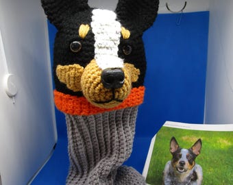 Funda para palos de golf para perros, Blue Heeler, Pastor ganadero australiano, Funda para palos de golf, Accesorios de golf, Funda para Blue Heeler, Funda para palos de golf para perros